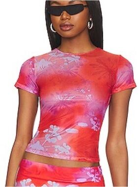 Miaou Mini Tee - Rouge Mudd